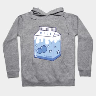 Japanese aesthetics kawaii blueberry milk Hoodie